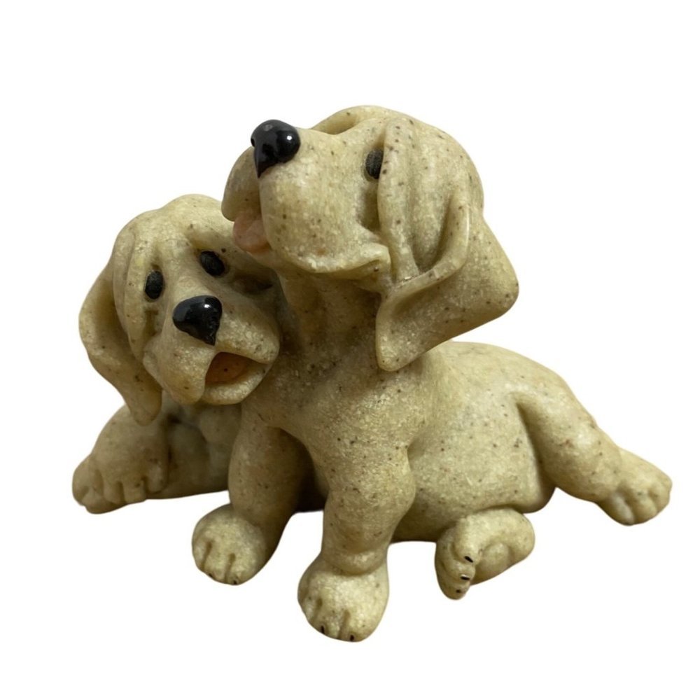 Vintage Quarry Critters Pebbles Patches Hound Dogs Pups Vintage 4” Natural Stone